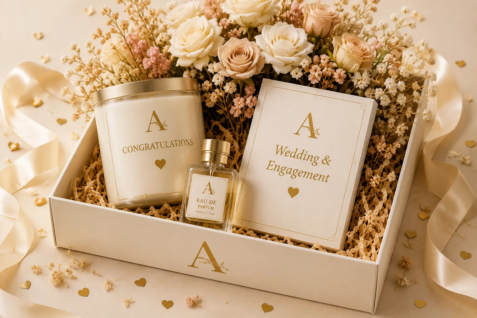 Weddings & Romance custom gift box collection Afkar Al Dar