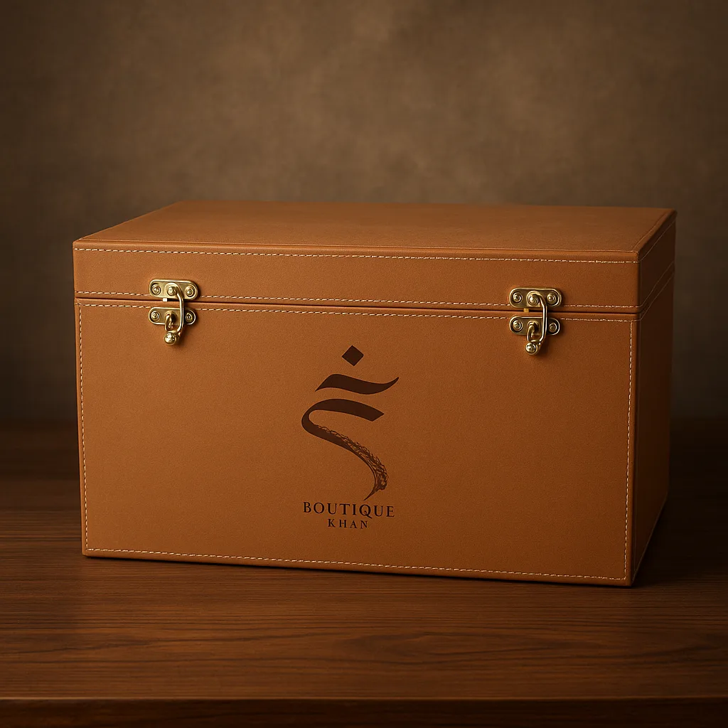 The Royal Crest Leather Trunk (صندوق الشعار الملكي الفاخر) view 6