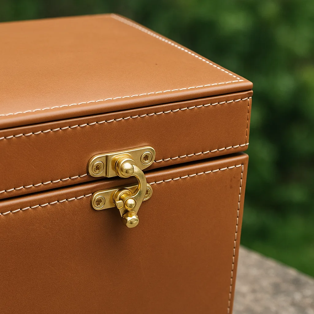 The Royal Crest Leather Trunk (صندوق الشعار الملكي الفاخر) view 8